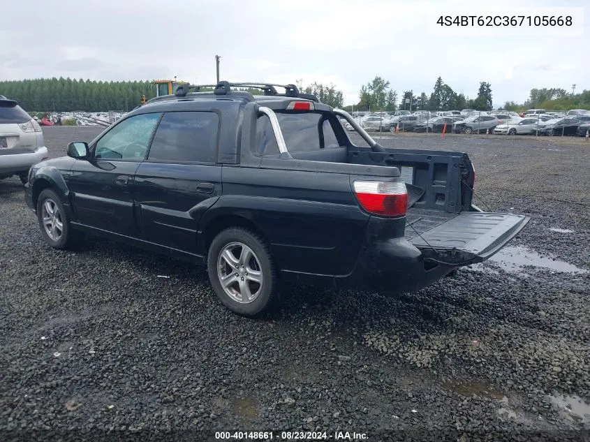 2006 Subaru Baja Sport VIN: 4S4BT62C367105668 Lot: 40148661