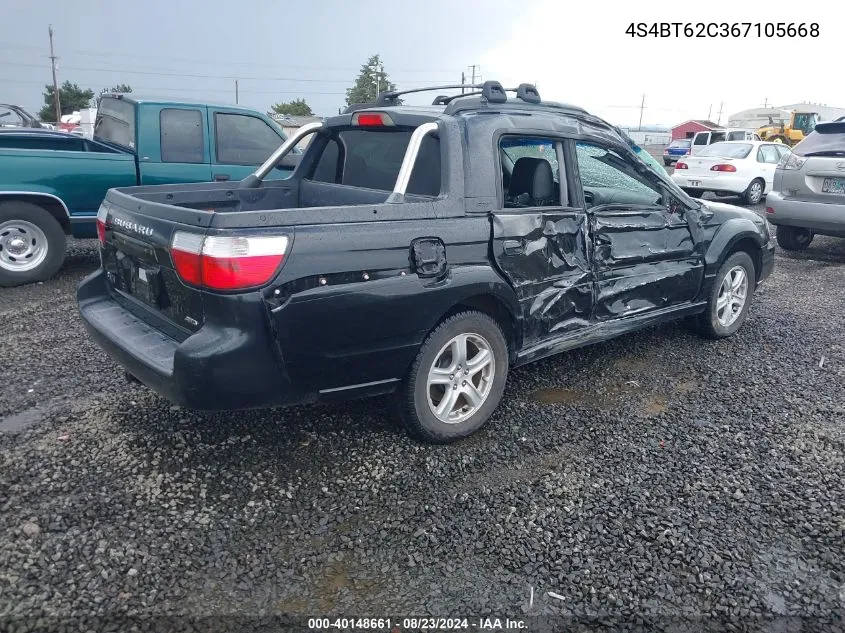 2006 Subaru Baja Sport VIN: 4S4BT62C367105668 Lot: 40148661