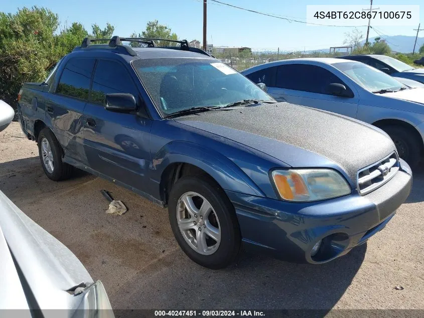 2006 Subaru Baja Sport VIN: 4S4BT62C867100675 Lot: 40247451