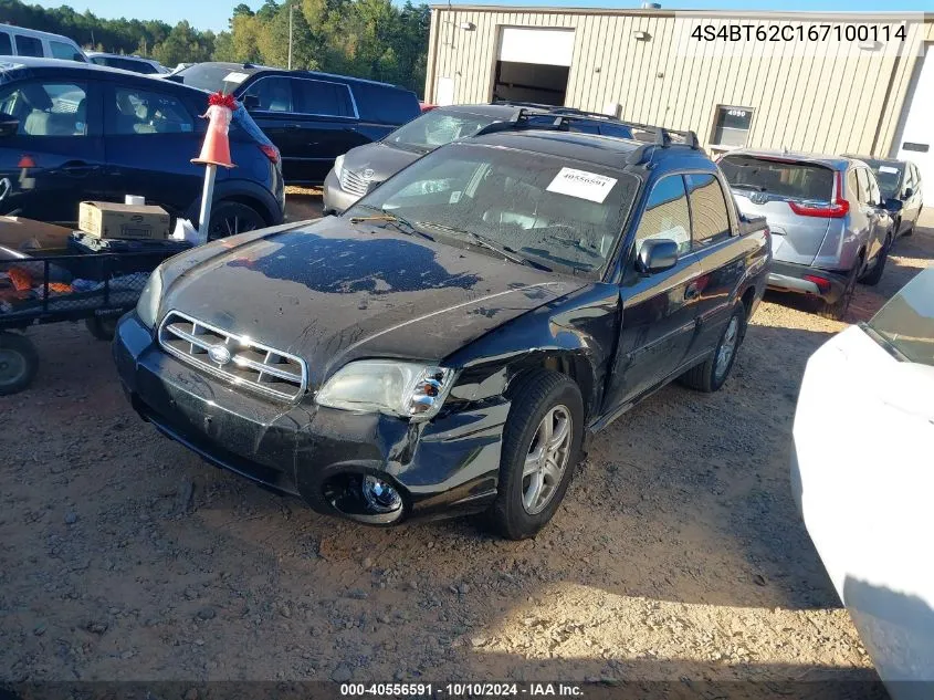 2006 Subaru Baja Sport VIN: 4S4BT62C167100114 Lot: 40556591