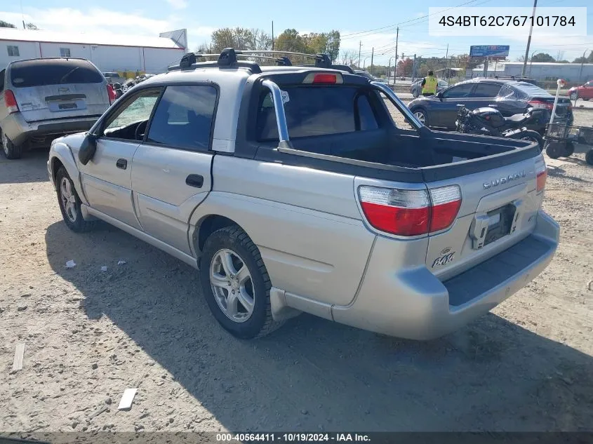 2006 Subaru Baja Sport VIN: 4S4BT62C767101784 Lot: 40564411