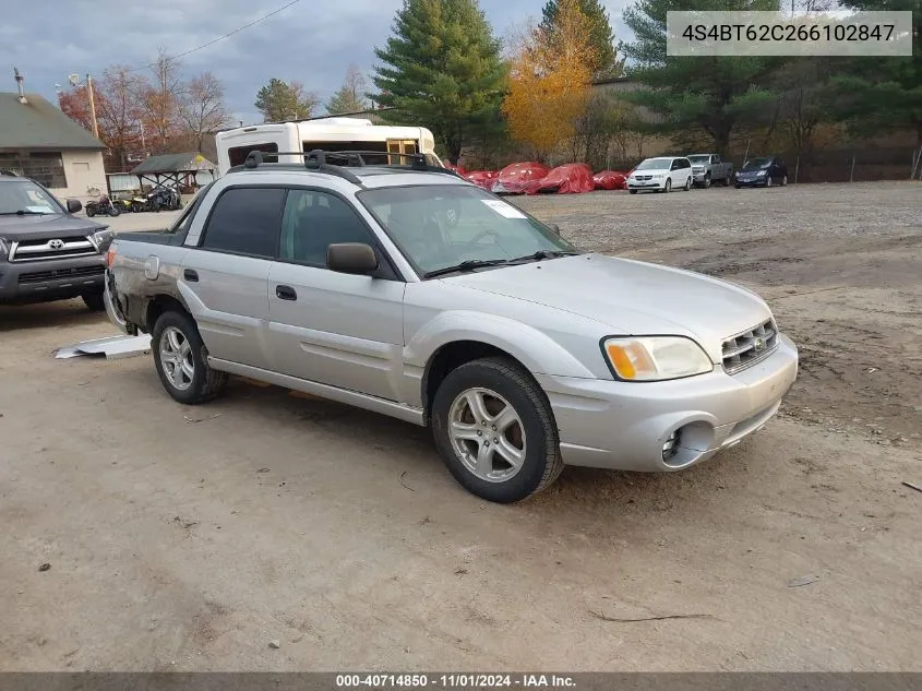 2006 Subaru Baja Sport VIN: 4S4BT62C266102847 Lot: 40714850