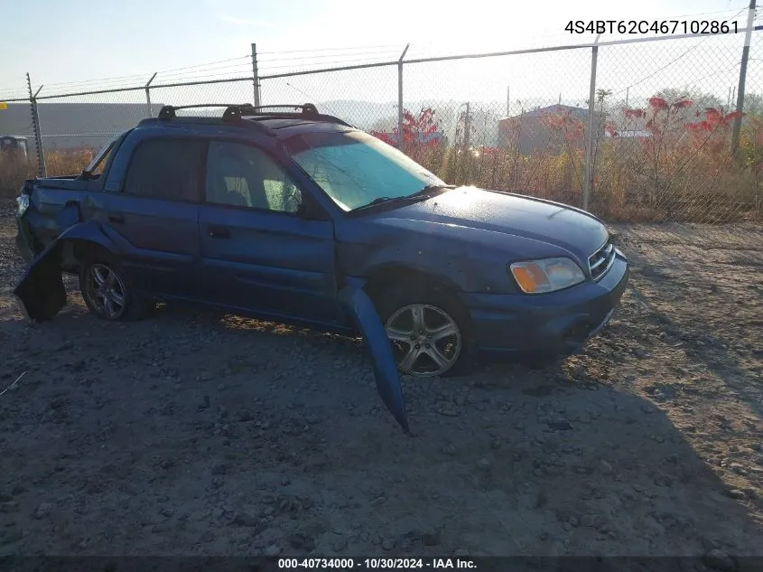 2006 Subaru Baja Sport VIN: 4S4BT62C467102861 Lot: 40734000