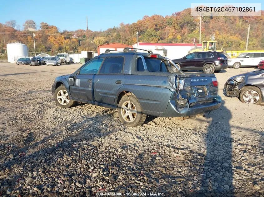 2006 Subaru Baja Sport VIN: 4S4BT62C467102861 Lot: 40734000