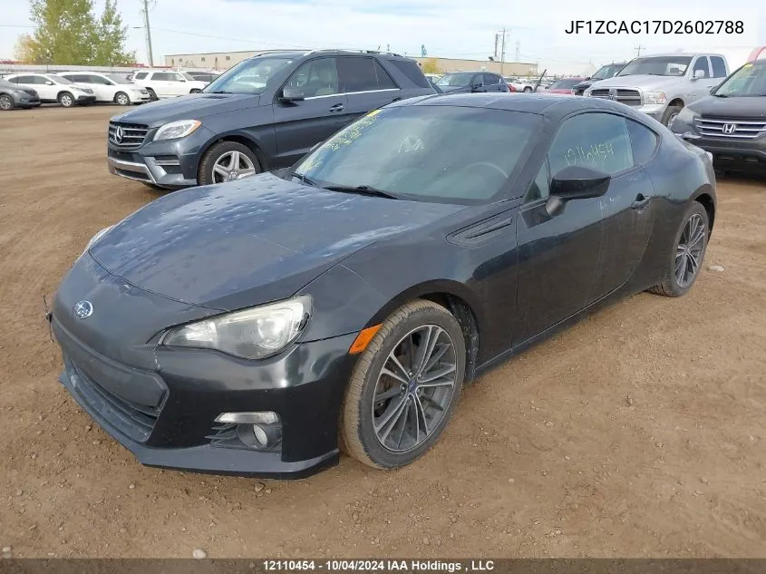 2013 Subaru Brz 2.0 Limited VIN: JF1ZCAC17D2602788 Lot: 12110454