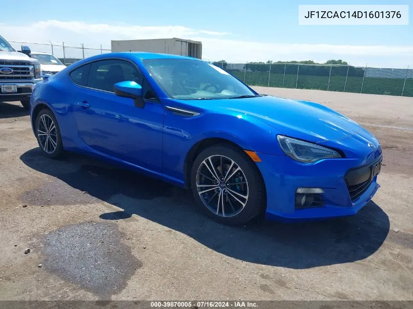 2013 Subaru Brz Limited VIN: JF1ZCAC14D1601376 Lot: 39870005