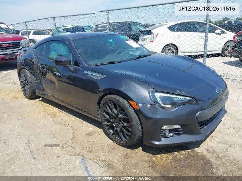 2013 Subaru Brz 2.0 Limited VIN: JF1ZCAC18D2611516 Lot: 40143960