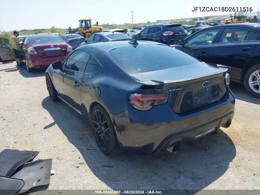 2013 Subaru Brz 2.0 Limited VIN: JF1ZCAC18D2611516 Lot: 40143960