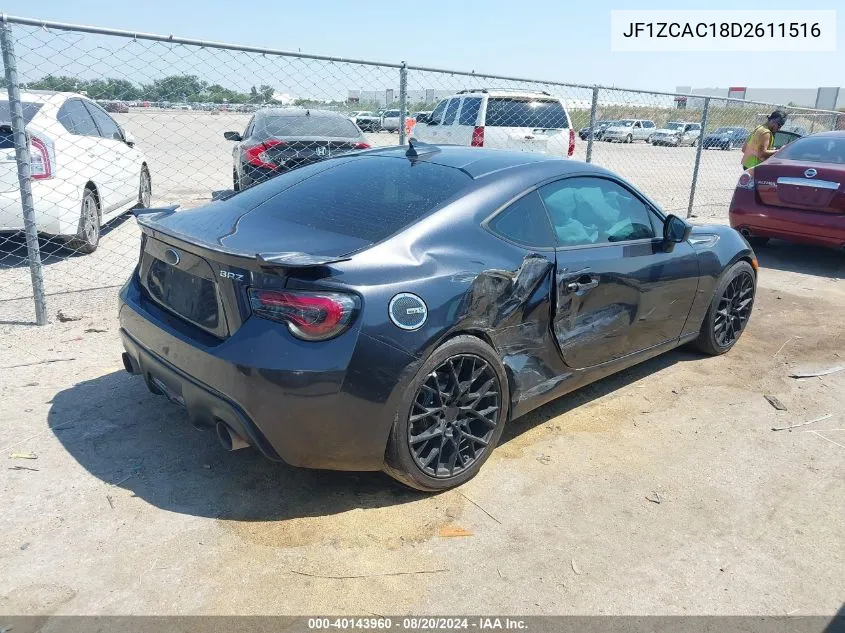 2013 Subaru Brz 2.0 Limited VIN: JF1ZCAC18D2611516 Lot: 40143960