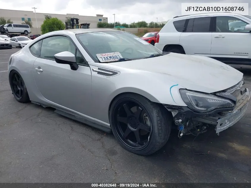 2013 Subaru Brz Premium VIN: JF1ZCAB10D1608746 Lot: 40382648