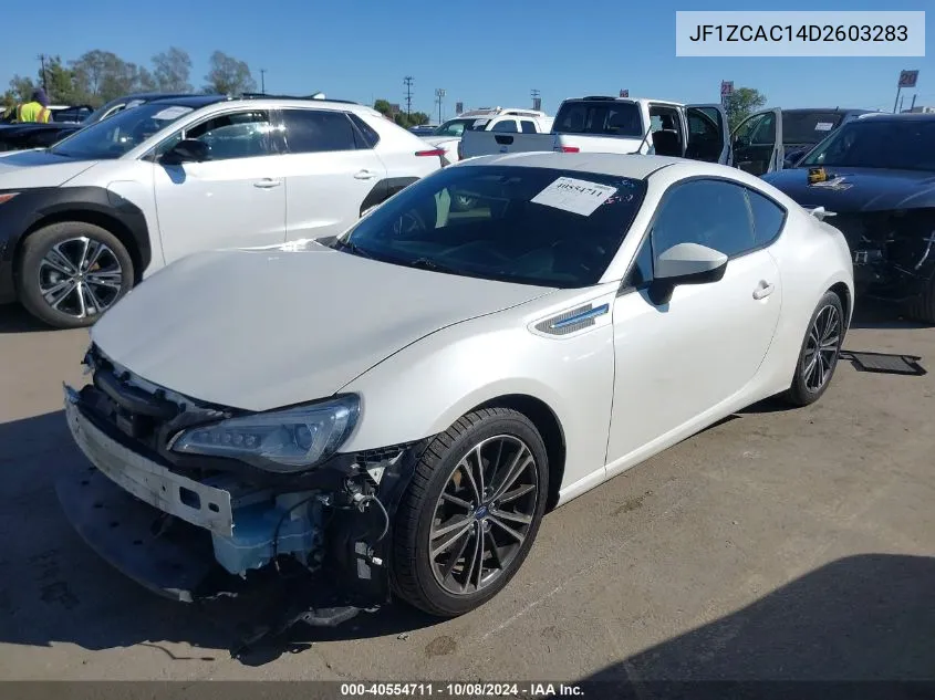 2013 Subaru Brz Limited VIN: JF1ZCAC14D2603283 Lot: 40554711