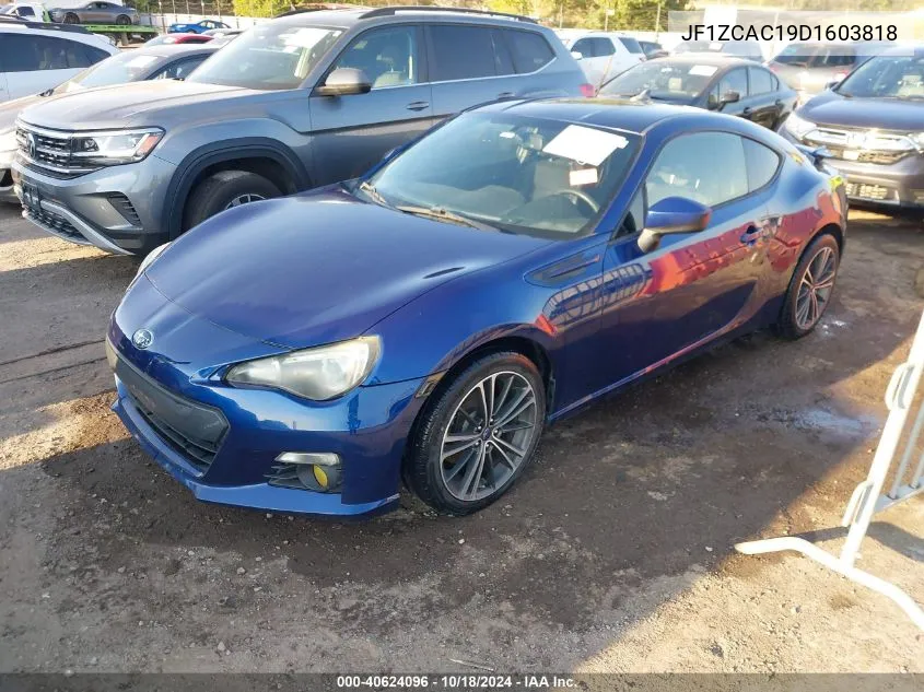 2013 Subaru Brz Limited VIN: JF1ZCAC19D1603818 Lot: 40624096