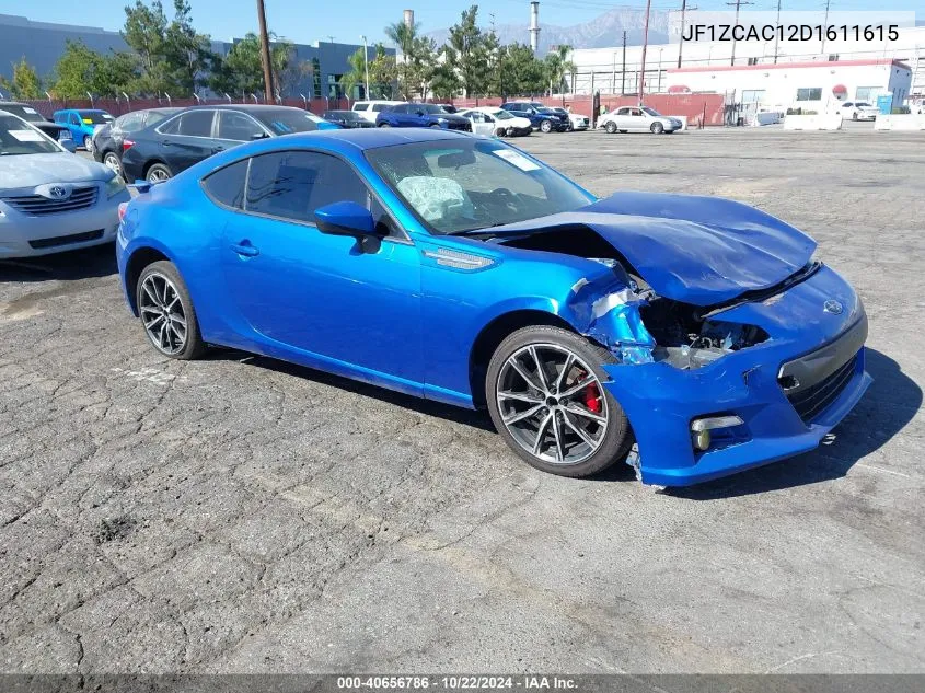 2013 Subaru Brz Limited VIN: JF1ZCAC12D1611615 Lot: 40656786