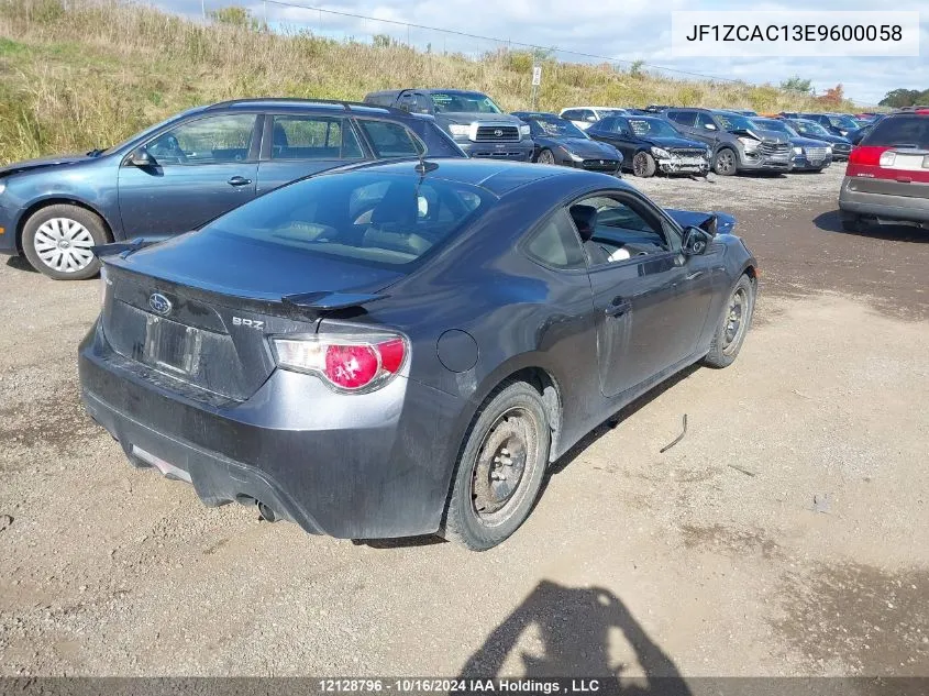 2014 Subaru Brz VIN: JF1ZCAC13E9600058 Lot: 12128796