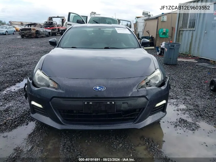 2014 Subaru Brz Premium VIN: JF1ZCAB12E9603552 Lot: 40191691