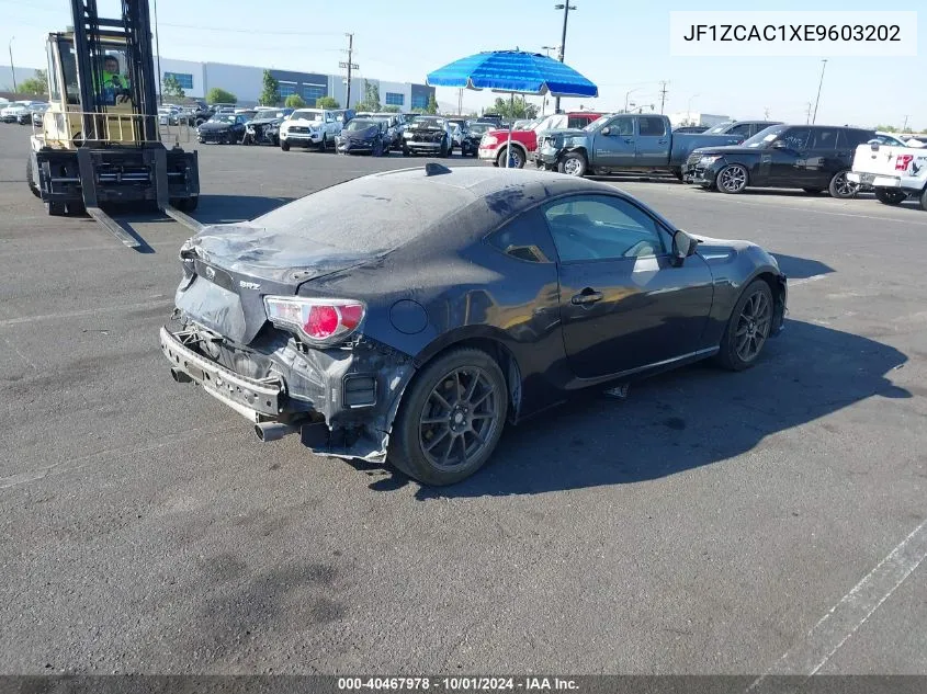 2014 Subaru Brz Limited VIN: JF1ZCAC1XE9603202 Lot: 40467978