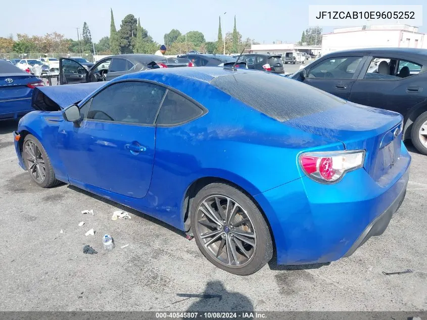 2014 Subaru Brz Premium VIN: JF1ZCAB10E9605252 Lot: 40545807