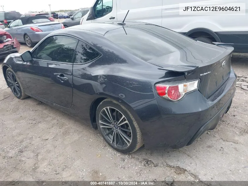 2014 Subaru Brz Limited VIN: JF1ZCAC12E9604621 Lot: 40741887