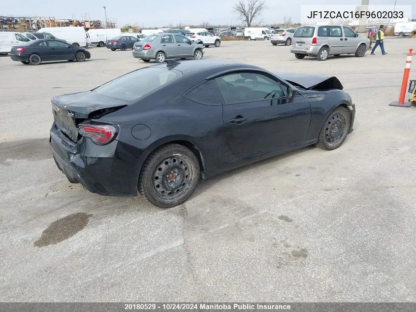 2015 Subaru Brz VIN: JF1ZCAC16F9602033 Lot: 20180529