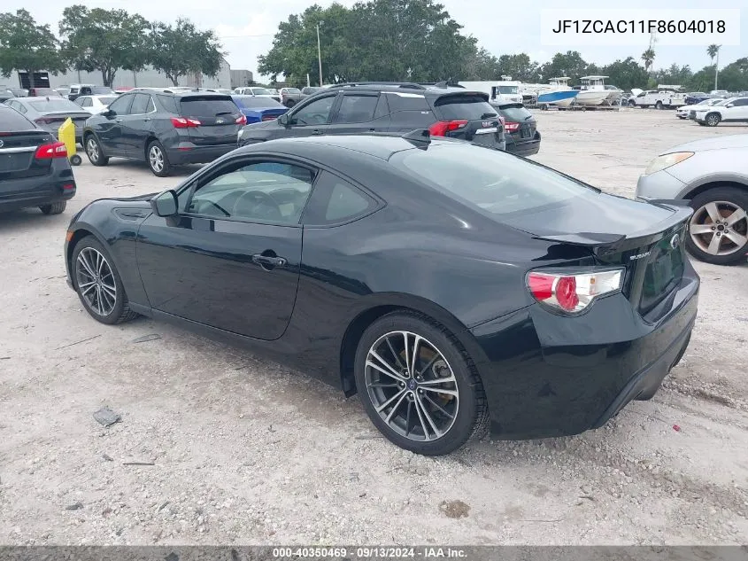 2015 Subaru Brz Limited VIN: JF1ZCAC11F8604018 Lot: 40350469