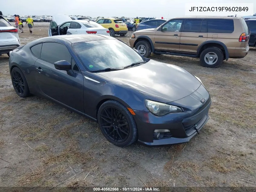 2015 Subaru Brz Limited VIN: JF1ZCAC19F9602849 Lot: 40582568