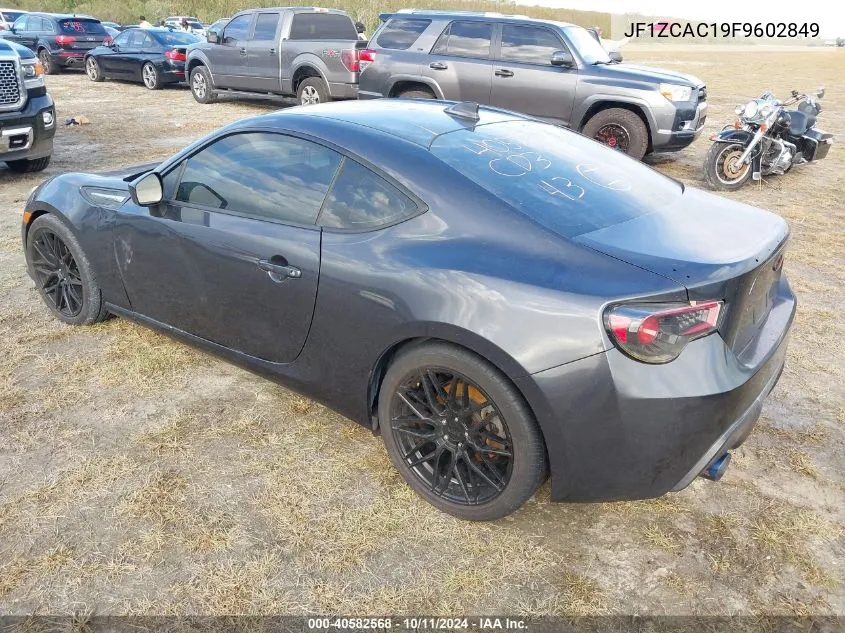 2015 Subaru Brz Limited VIN: JF1ZCAC19F9602849 Lot: 40582568