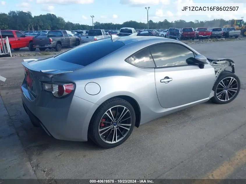 2015 Subaru Brz Limited VIN: JF1ZCAC16F8602507 Lot: 40678575