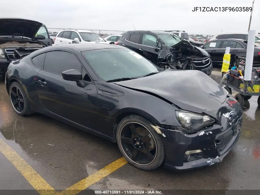 2015 Subaru Brz Limited VIN: JF1ZCAC13F9603589 Lot: 40713591