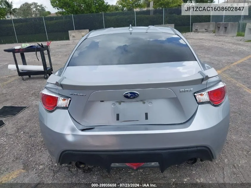 JF1ZCAC16G8602847 2016 Subaru Brz Limited