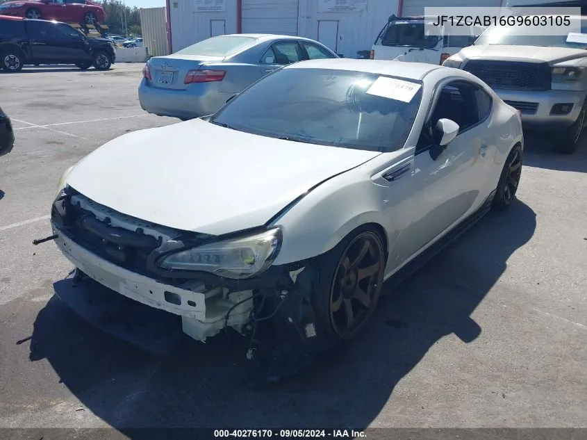 JF1ZCAB16G9603105 2016 Subaru Brz 2.0 Premium