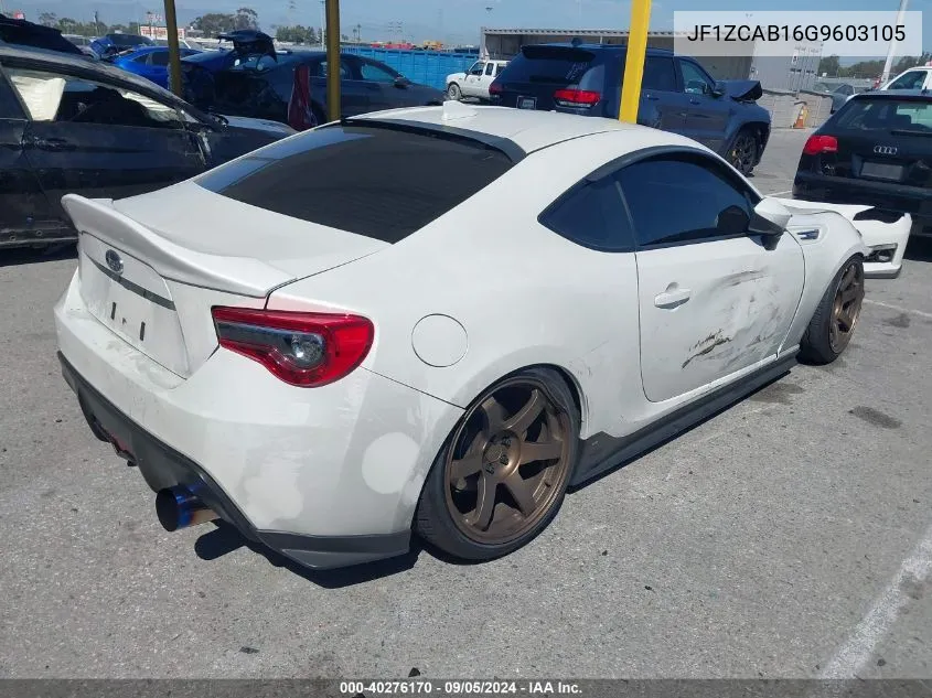 JF1ZCAB16G9603105 2016 Subaru Brz 2.0 Premium