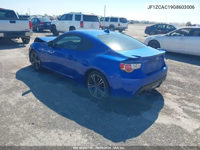 JF1ZCAC19G8603006 2016 Subaru Brz Limited