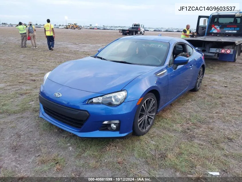 2016 Subaru Brz 2.0 Limited/Blue.series VIN: JF1ZCAC14G9603537 Lot: 40581599