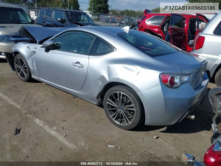 2016 Subaru Brz Premium VIN: JF1ZCAB1XG9603186 Lot: 40583713