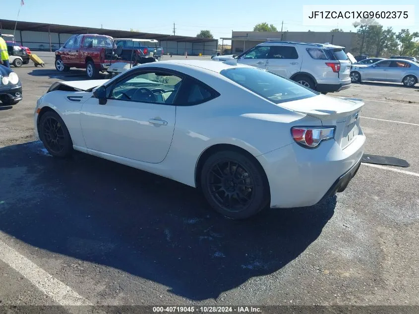 2016 Subaru Brz 2.0 Limited/Blue.series VIN: JF1ZCAC1XG9602375 Lot: 40719045