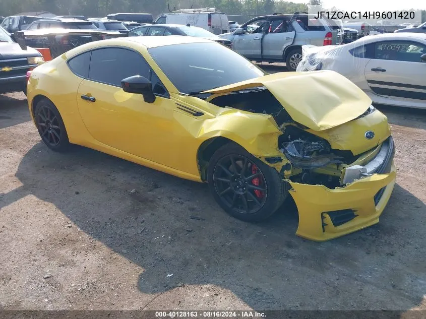 2017 Subaru Brz Series. Yellow VIN: JF1ZCAC14H9601420 Lot: 40128163