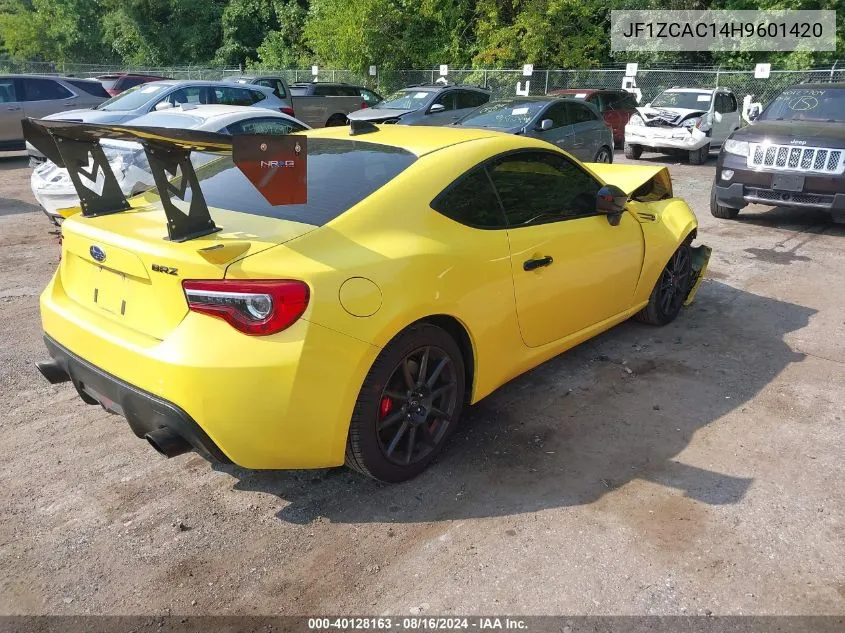 JF1ZCAC14H9601420 2017 Subaru Brz Series. Yellow