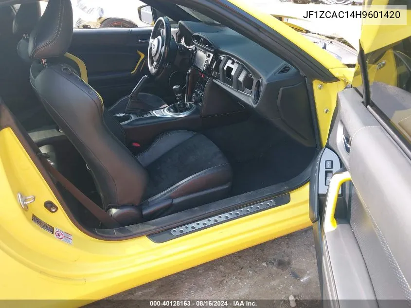 JF1ZCAC14H9601420 2017 Subaru Brz Series. Yellow