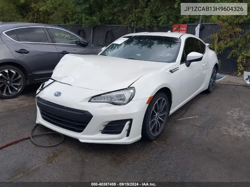 2017 Subaru Brz Premium VIN: JF1ZCAB13H9604326 Lot: 40387459