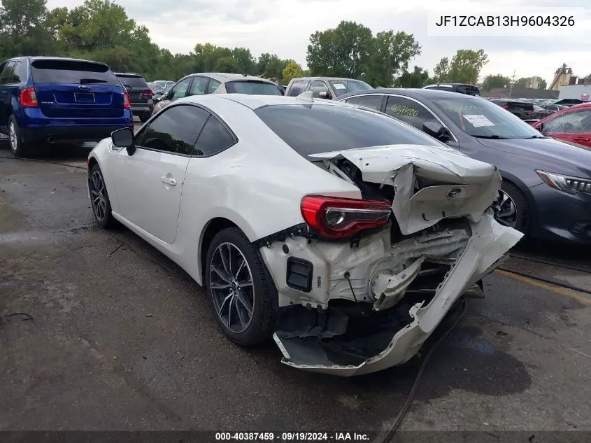 JF1ZCAB13H9604326 2017 Subaru Brz Premium