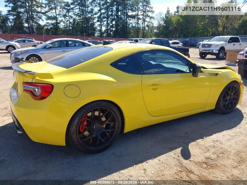 2017 Subaru Brz Series. Yellow VIN: JF1ZCAC11H9601116 Lot: 40388873