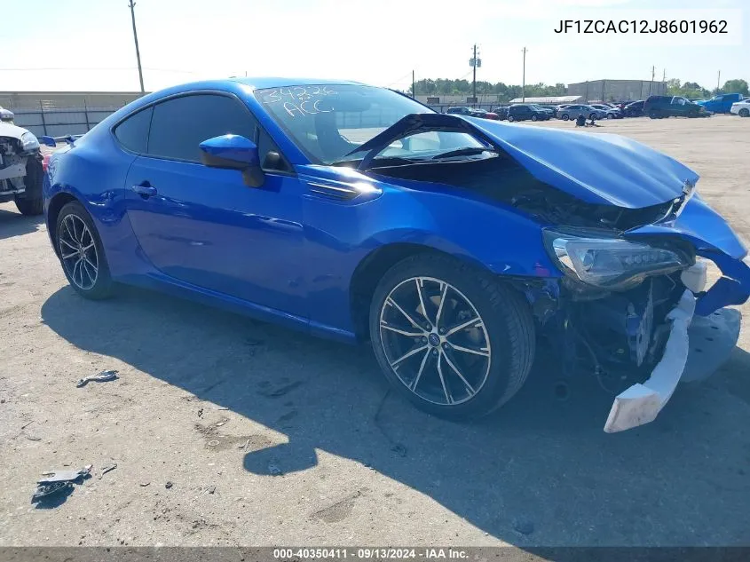 2018 Subaru Brz Limited VIN: JF1ZCAC12J8601962 Lot: 40350411