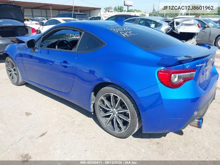 2018 Subaru Brz Limited VIN: JF1ZCAC12J8601962 Lot: 40350411