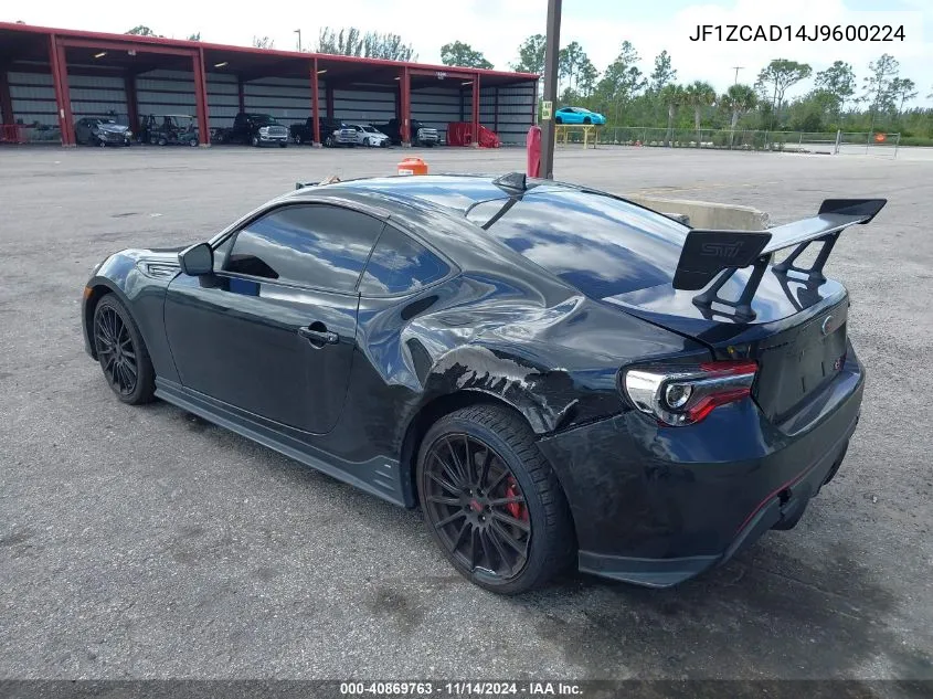 2018 Subaru Brz Ts VIN: JF1ZCAD14J9600224 Lot: 40869763