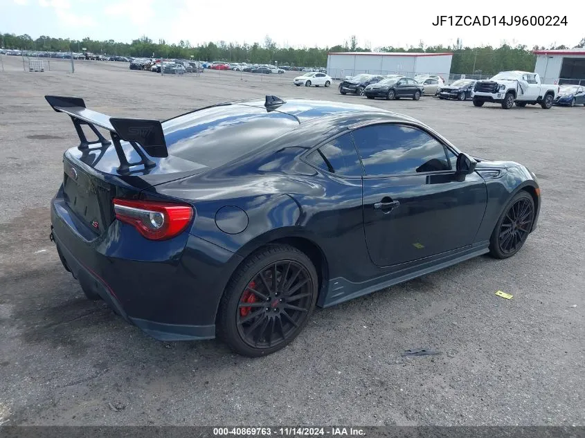 2018 Subaru Brz Ts VIN: JF1ZCAD14J9600224 Lot: 40869763