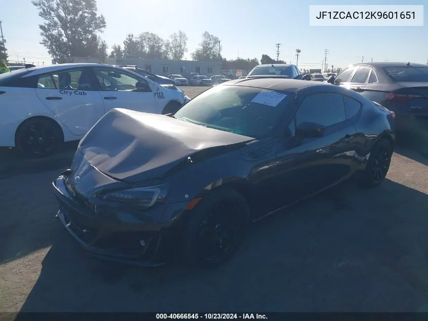 2019 Subaru Brz Limited VIN: JF1ZCAC12K9601651 Lot: 40666545