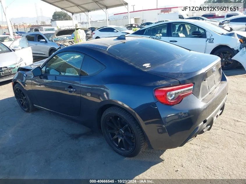 2019 Subaru Brz Limited VIN: JF1ZCAC12K9601651 Lot: 40666545