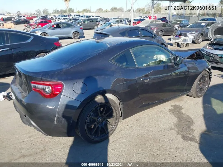 2019 Subaru Brz Limited VIN: JF1ZCAC12K9601651 Lot: 40666545