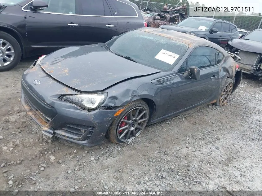 2020 Subaru Brz Limited VIN: JF1ZCAC12L9701511 Lot: 40770058