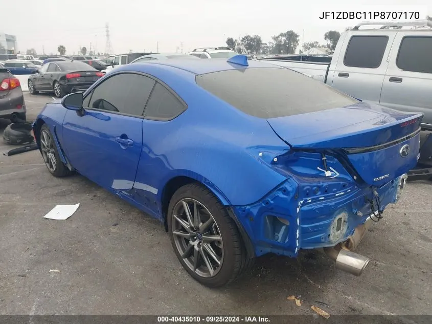 2023 Subaru Brz Premium VIN: JF1ZDBC11P8707170 Lot: 40435010